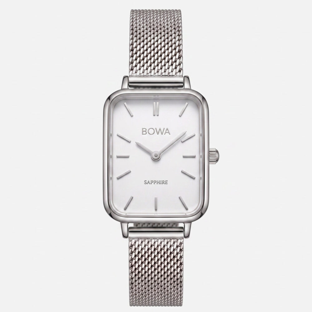 DUBAI - White - Silver - Mesh