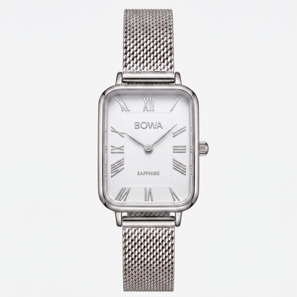 DUBAI - White - Silver - Mesh