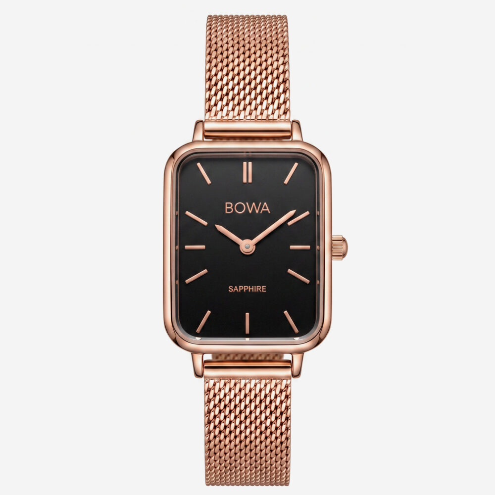 DUBAI - Black - Rose Gold - Mesh