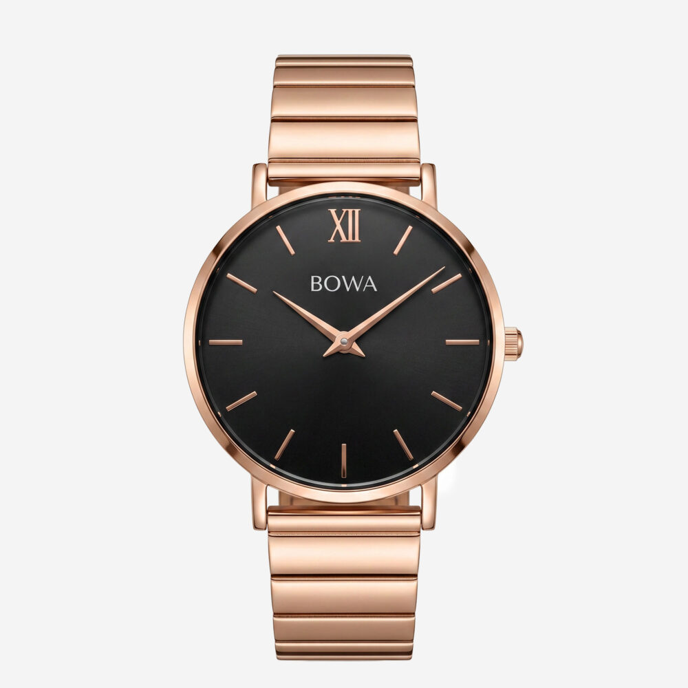 LONDON - Black - Rose Gold - Steel