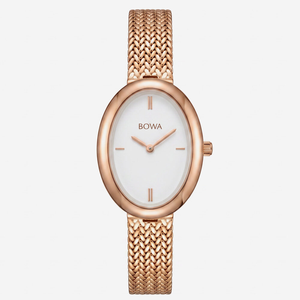 OSLO - White - Rose Gold - Mesh