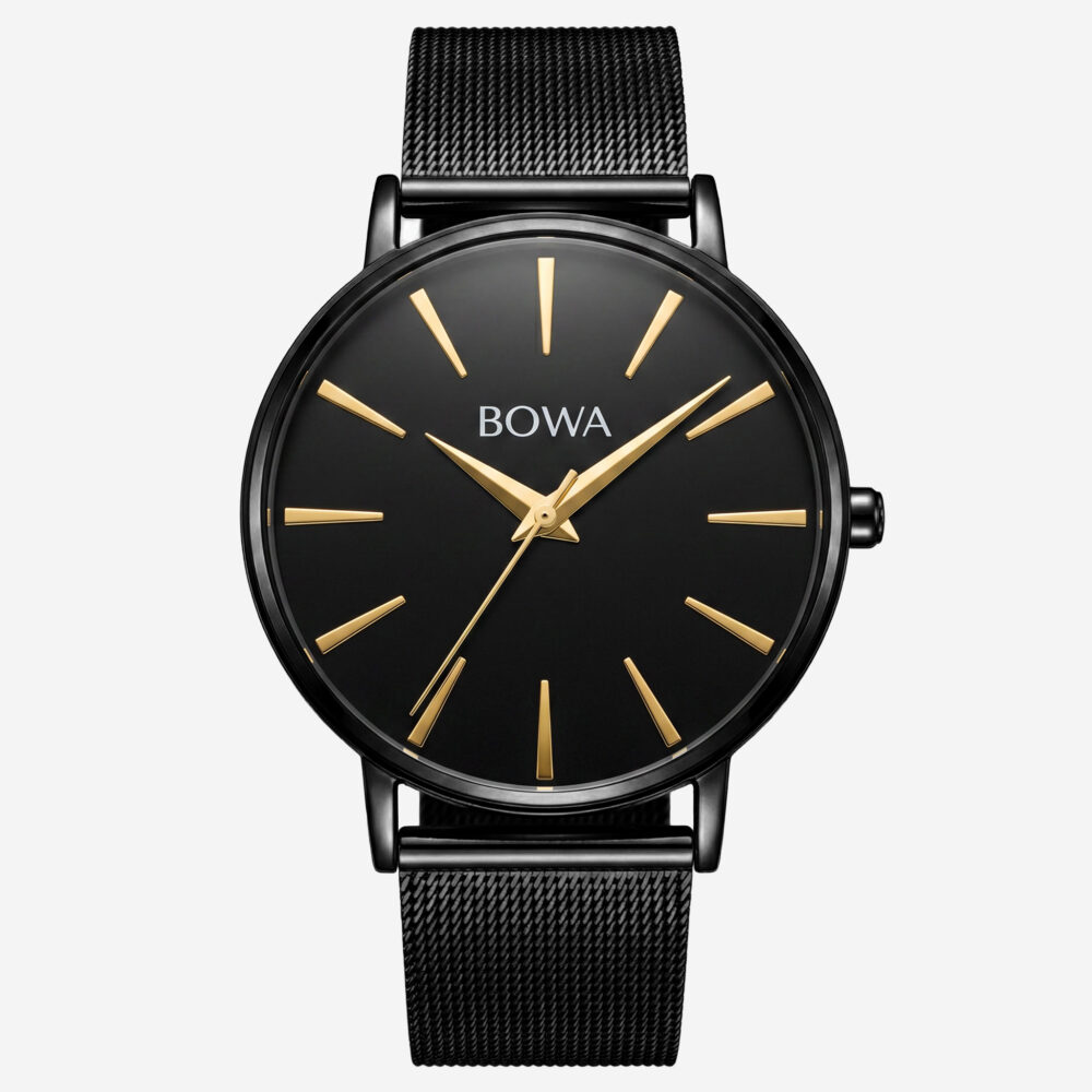PRAHA - Black - Gold Tone - Mesh